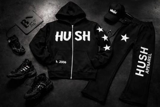 Hush zip up hoodie